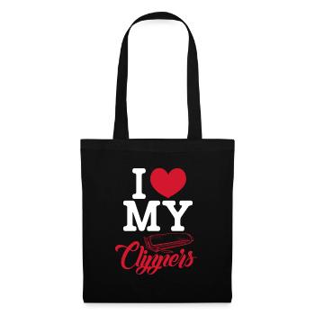 I love my clippers Design for a barber - Stoffbeutel - Schwarz - Vorne