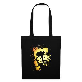 Roller rider splash Logo - Stoffbeutel - Schwarz - Vorne