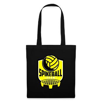Farben änderbar | Roundnet Spikeball Team Fun - Stoffbeutel - Schwarz - Vorne
