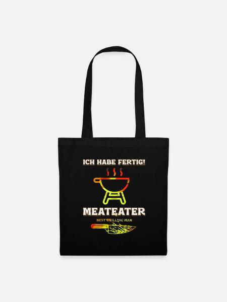 ich habe fertig - Stoffbeutel - Schwarz