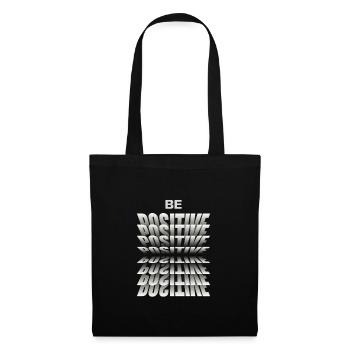 Soyez positif - Sac en tissu - noir - Devant