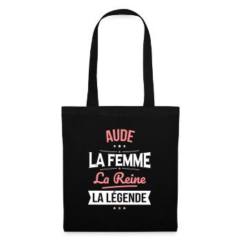 Aude - La Femme - La Reine - La Légende - Sac en tissu - noir - Devant