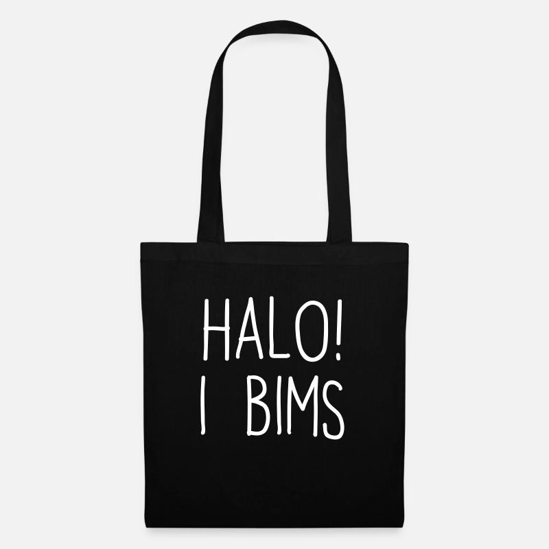 HALO! I BIMS - Stoffbeutel - Schwarz