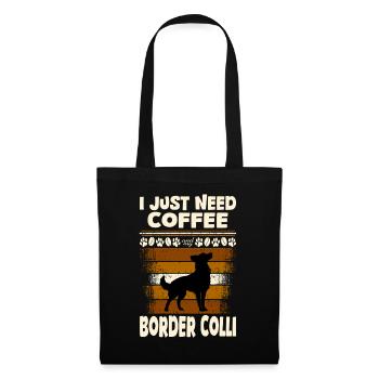 Café Border colli - Sac en tissu - noir - Devant