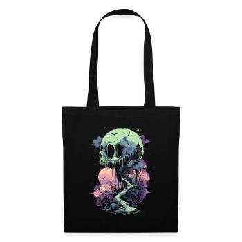 Fantasy world skull punk gothic - Tote Bag - black - Front
