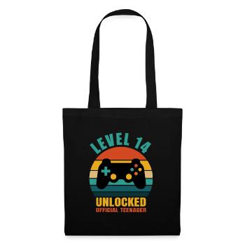 14th birthday. birthday gamer - Tote Bag - black - Front