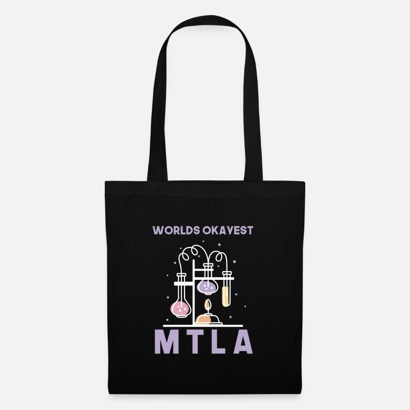 Worlds okayest MTLA labor design - Stoffbeutel - Schwarz