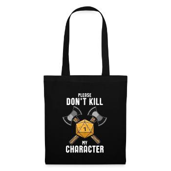 Jeux de rôle Pen and Paper RPG Gaming Dés D20 - Sac en tissu - noir - Devant