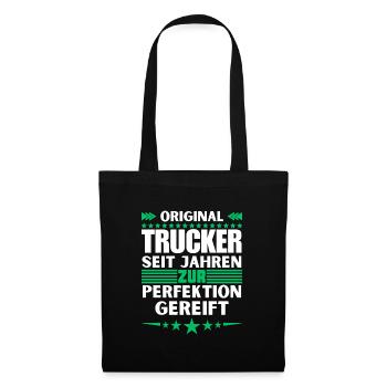 Trucker matured to perfection - Tote Bag - black - Front