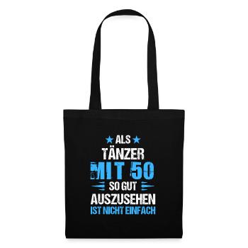 À 50 ans, beau danseur - Sac en tissu - noir - Devant
