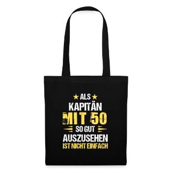 Good-looking captain at 50 - Tote Bag - black - Front