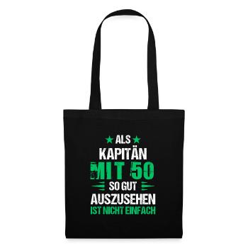 At 50 handsome captain - Tote Bag - black - Front