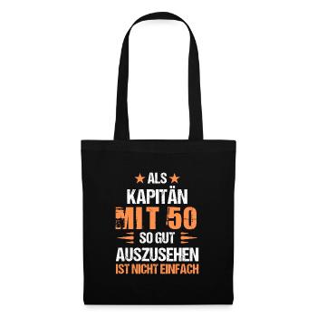 At 50 handsome captain - Tote Bag - black - Front
