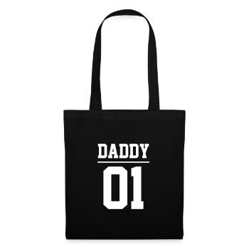 Daddy 01 Dad Number 1 Dad Dad Team Gift - Tote Bag - black - Front