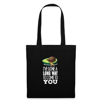 Drôle d'avocat conduisant un fruit de bateau de pêche - Sac en tissu - noir - Devant