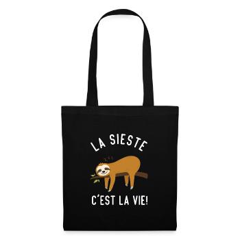 La Sieste C'est La Vie - Sac en tissu - noir - Devant