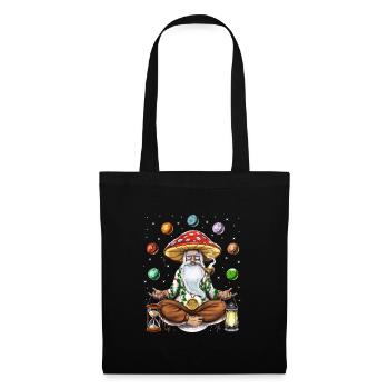Psychedelic Mushroom Meditation - Tote Bag - black - Front