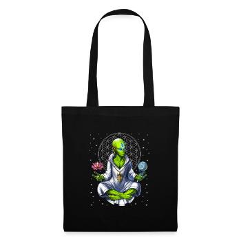Méditation extraterrestre - Sac en tissu - noir - Devant