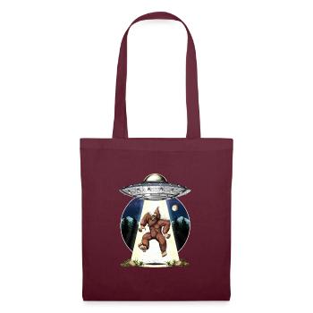 Enlèvement extraterrestre de Bigfoot - Sac en tissu - bordeaux - Devant