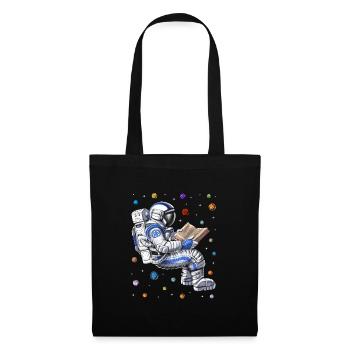 Livre de lecture d’astronaute - Sac en tissu - noir - Devant