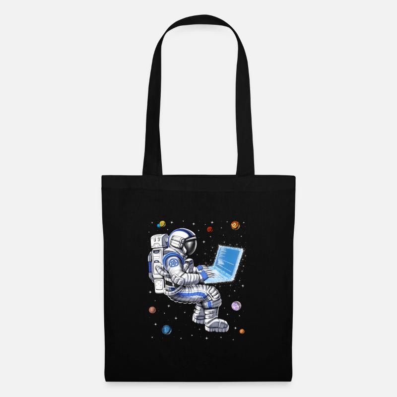 Space Astronaut Programmer - Tote Bag - black