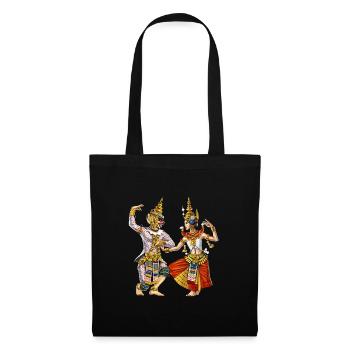 Danse khmère apsara cambodgienne - Sac en tissu - noir - Devant