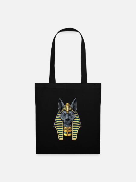 Ägyptischer Gott Anubis - Stoffbeutel - Schwarz