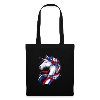 Licorne de Porto Rico - Sac en tissu - noir - Devant