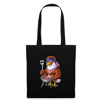 American Bald Eagle Barbecue - Sac en tissu - noir - Devant
