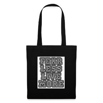 fearlesslivemore - Stoffbeutel - Schwarz - Vorne