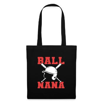 Softball Joueurs de softball - Sac en tissu - noir - Devant