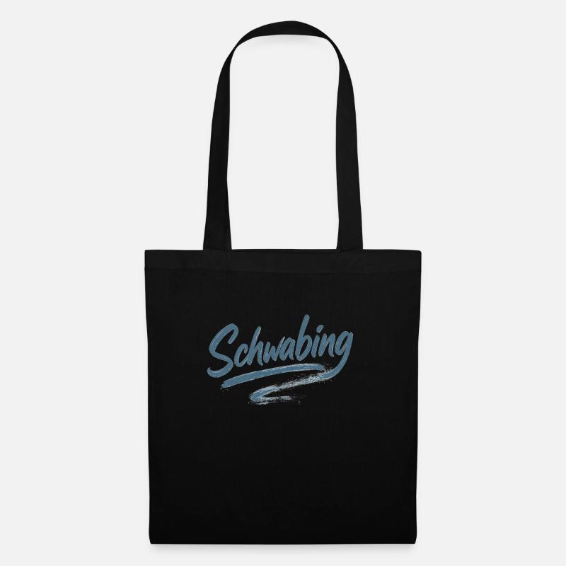 Schwabing Brushstroke - Tote Bag - black