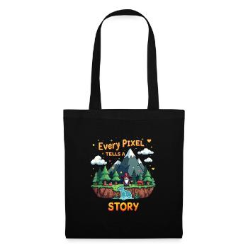 Chaque pixel raconte une histoire - Retro Gaming - Sac en tissu - noir - Devant