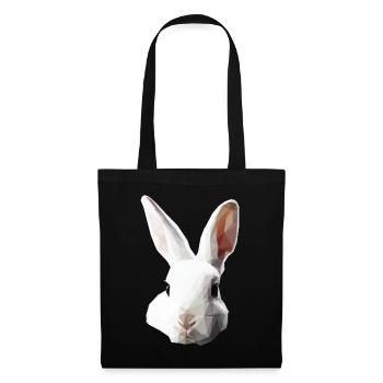Polygon | White Rabbit - Stoffbeutel - Schwarz - Vorne