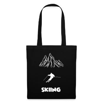 skiing - Stoffbeutel - Schwarz - Vorne