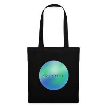 Verseau-Zodiaque - Sac en tissu - noir - Devant