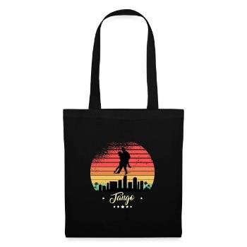 Tango Dancing Vintage Retro Sunset Sports - Tote Bag - black - Front