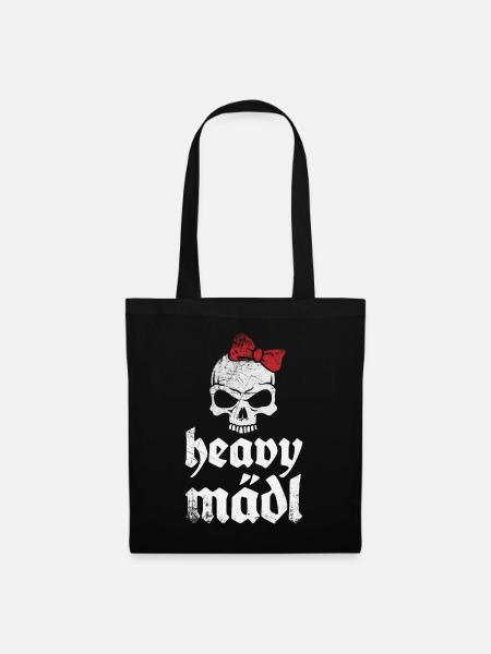Heavy Mädl - Stoffbeutel - Schwarz