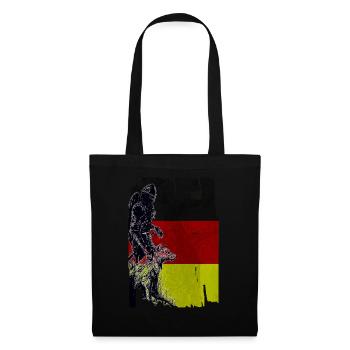Wikinger Wolf Flagge Deutschland - Tote Bag - black - Front