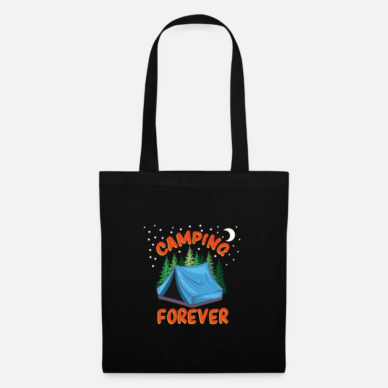 Camping Forever - Tote Bag - black