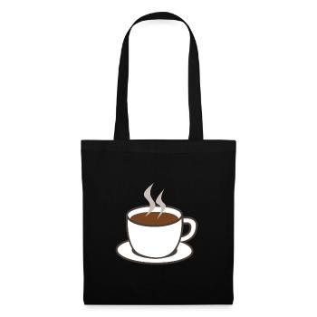 Coffee cup coffee cup coffee pot - Tote Bag - black - Front