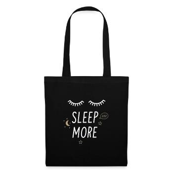 Sleep More - Sac en tissu - noir - Devant