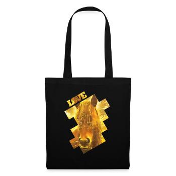 Golden Horse - Tote Bag - black - Front