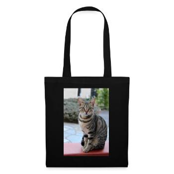 chat, chaton - Sac en tissu - noir - Devant