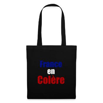 France en colère - Sac en tissu - noir - Devant