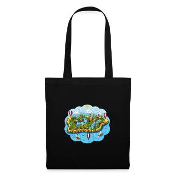 Carte de Porto Rico - Sac en tissu - noir - Devant