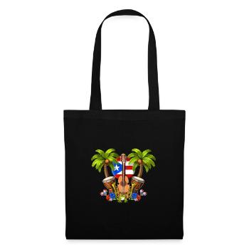 Puerto Rico Landschaft - Stoffbeutel - Schwarz - Vorne