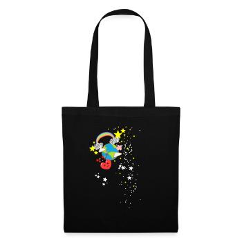 Rainbow, Earth, Stars, Space, Sky - Tote Bag - black - Front