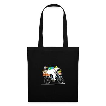 Biker Bear - off on vacation - Tote Bag - black - Front