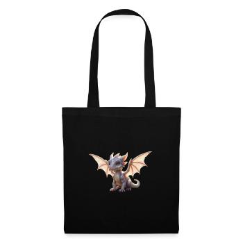 Iris Dragon: Iridescent Winged Dragon - Tote Bag - black - Front